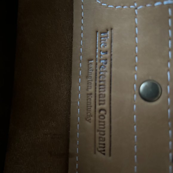 J Peterman Suede Mail Bag - Picture 4 of 8